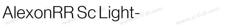 AlexonRR Sc Light字体转换